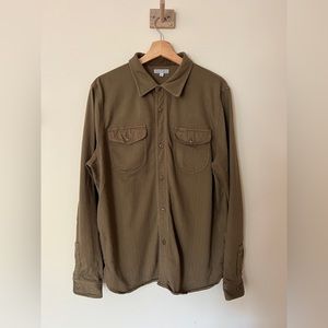 Wallace & Barnes Olive Button Down